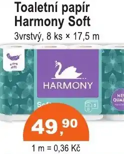 COOP DISKONT Toaletní papír Harmony Soft 3vrstvý nabídka