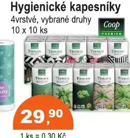 COOP DISKONT Hygienické kapesníky 4vrstvé nabídka