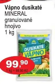 COOP DISKONT Vápno dusíkaté MINERAL granulované hnojivo nabídka