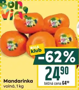 Billa Mandarinka nabídka