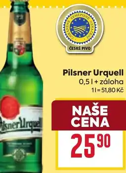 Billa Pilsner Urquell nabídka