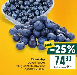 Billa Borůvky nabídka