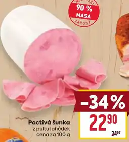 Billa Poctivá šunka nabídka