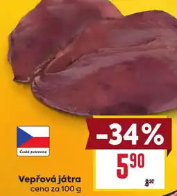 Billa Vepřová játra nabídka