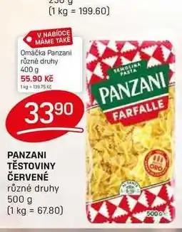 Flop PANZANI TĚSTOVINY ČERVENÉ různé druhy 500 g nabídka