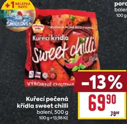 Billa Kuřecí pečená křídla sweet chilli nabídka