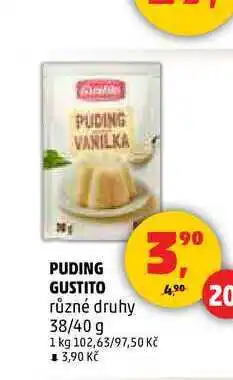 Penny Market PUDING GUSTITO, 38 g nabídka