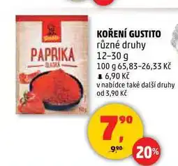 Penny Market KOŘENÍ GUSTITO, 12-30 g nabídka