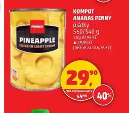 Penny Market KOMPOT ANANAS PENNY, 560 g nabídka