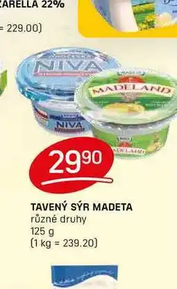 Flop TAVENÝ SÝR MADETA různé druhy 125 g nabídka
