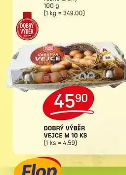 Flop DOBRÝ VÝBĚR VEJCE M 10 KS nabídka