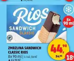 Penny Market ZMRZLINA SANDWICH CLASSIC RIOS, 8x 90 ml nabídka