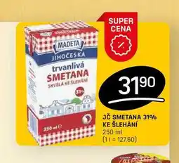 Flop JČ SMETANA 31% KE ŠLEHÁNÍ 250 ml nabídka
