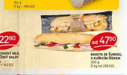 Flop BAGETA SE ŠUNKOU, S KUŘECÍM ŘÍZKEM 200 g nabídka
