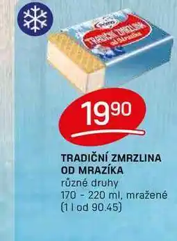Flop TRADIČNÍ ZMRZLINA OD MRAZÍKA různé druhy 170 -220 ml nabídka