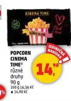 Penny Market POPCORN CINEMA TIME, 90 g nabídka