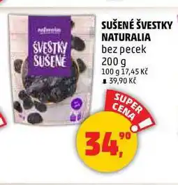 Penny Market SUŠENÉ ŠVESTKY NATURALIA bez pecek, 200 g nabídka