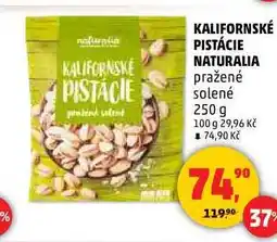 Penny Market KALIFORNSKÉ PISTÁCIE NATURALIA pražené solené, 250 g nabídka