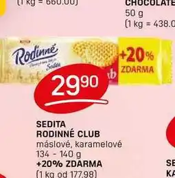 Flop SEDITA RODINNÉ CLUB máslové, karamelové 134-140 g nabídka