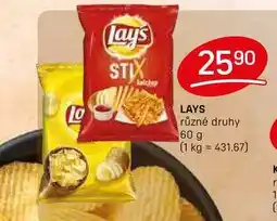 Flop LAYS různé druhy 60 g nabídka