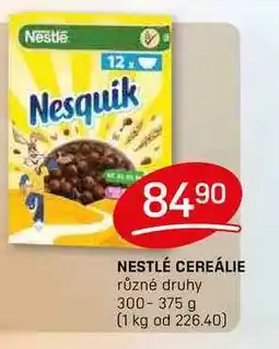 Flop NESTLÉ CEREÁLIE různé druhy 300-375 g nabídka