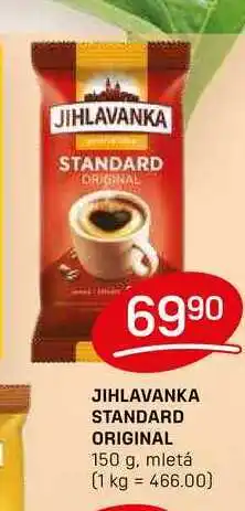 Flop JIHLAVANKA STANDARD ORIGINAL 150 g, mletá nabídka
