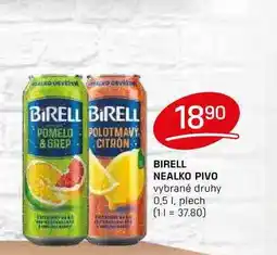 Flop BIRELL NEALKO PIVO vybrané druhy 0,5 1, plech nabídka
