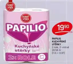 Flop PAPILIO KUCHYŇSKÉ UTĚRKY 2 role, 2-vrstvé nabídka