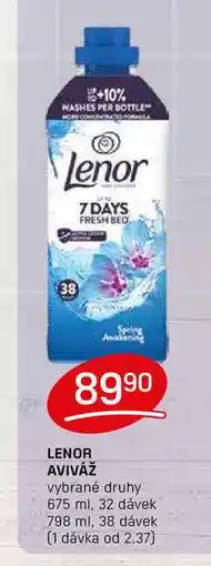 Flop LENOR AVIVÁŽ vybrané druhy 675 ml, 32 dávek nabídka