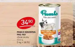 Flop PAMLS KONZERVA PRO PSY různé druhy 1240 g nabídka
