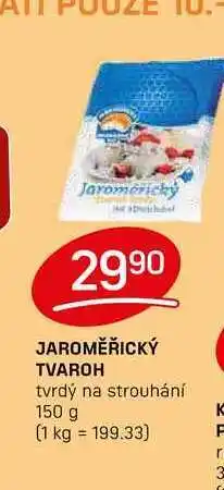 Flop JAROMĚŘICKÝ TVAROH tvrdý na strouhání 150 g nabídka