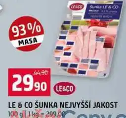 Terno LE & CO ŠUNKA NEJVYŠŠÍ JAKOST 100 g nabídka