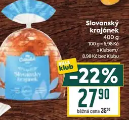 Billa Slovanský krajánek nabídka