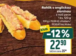 Billa Rohlík s anglickou slaninou nabídka