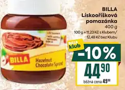 Billa BILLA Lískooříšková pomazánka nabídka