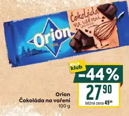 Billa Orion Čokoláda na vaření nabídka