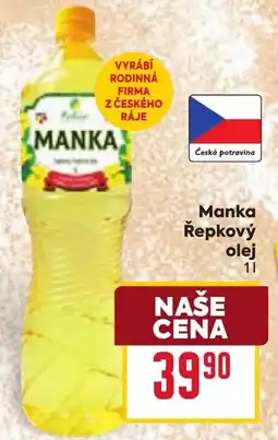 Billa Manka Řepkový olej nabídka
