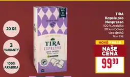 Billa TIRA Kapsle pro Nespresso nabídka