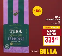 Billa TIRA Zrnková káva nabídka