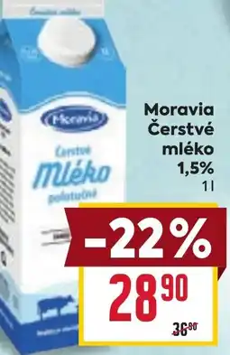 Billa Moravia Čerstvé mléko 1,5% nabídka