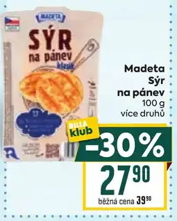 Billa Madeta Sýr na pánev nabídka