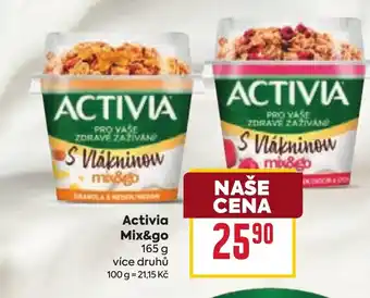 Billa Activia Mix&go nabídka