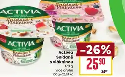 Billa Activia Snídaně s vlákninou nabídka