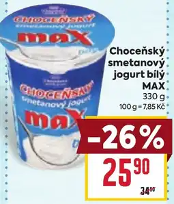 Billa Choceňský smetanový. jogurt bílý MAX nabídka
