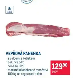 Makro Vepřová panenka nabídka