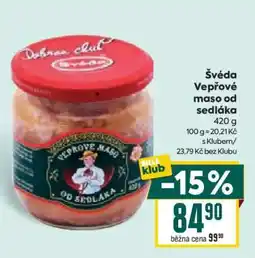 Billa Švéda Vepřové maso od Sedláka nabídka