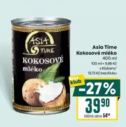 Billa Asia Time Kokosové mléko nabídka