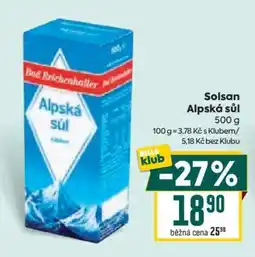Billa Solsan Alpská sůl nabídka