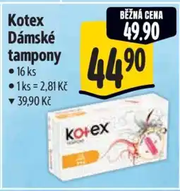 Albert Kotex Dámské tampony nabídka