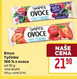 Billa Emco Tyčinka 100% z ovoce nabídka